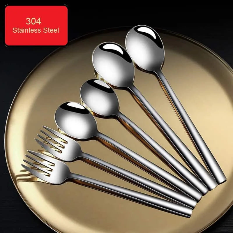 أدوات المائدة الفردية من الفولاذ المقاوم للصدأ 304 SSGP (سكين, ملعقة, شوكة )