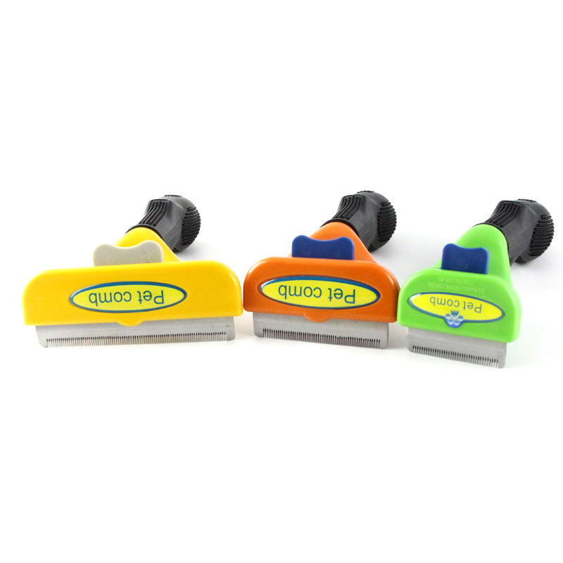 فرشاة إزالة الفراء للحيوانات الأليفة، مشط الشعر للكلاب والقطط، فرشاة العناية بالحيوانات