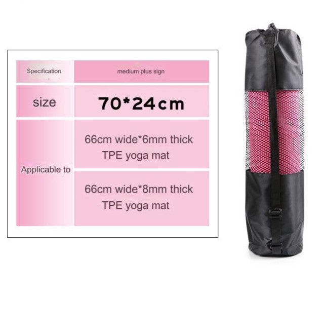 سجادة تمارين اليوجا للنساء والرجال المبتدئين بخطوط محاذاة مضادة للإنزلاق مع شنطة حمل، سجادة تمارين لياقة بدنية مقاس 183 سم × 61 سم × 0.6 سم