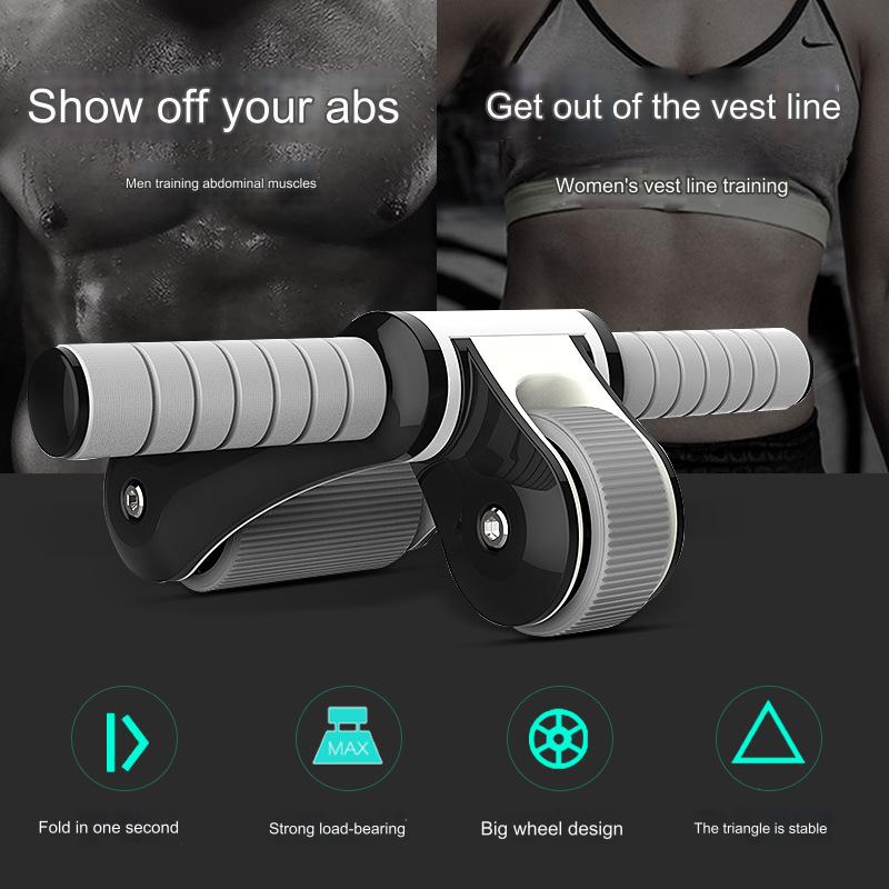 عجلة لتمارين البطن الأساسية وتمارين القوة في الجيم المنزلي