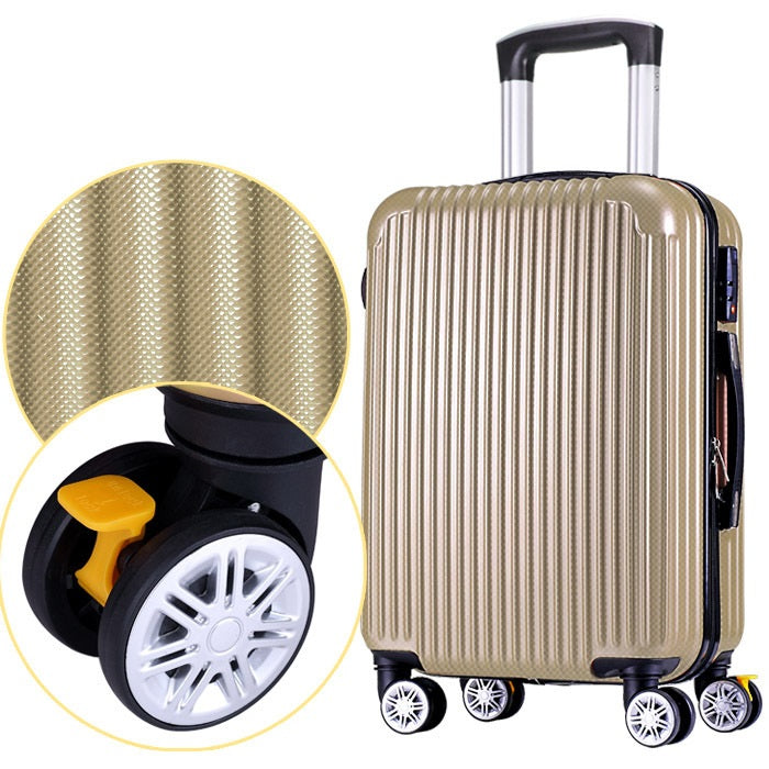 حقيبة سفر ذهبية خفيفة الوزن تتميز بالمرونة وسهولة الحمل بمقبض قابل للتعديل