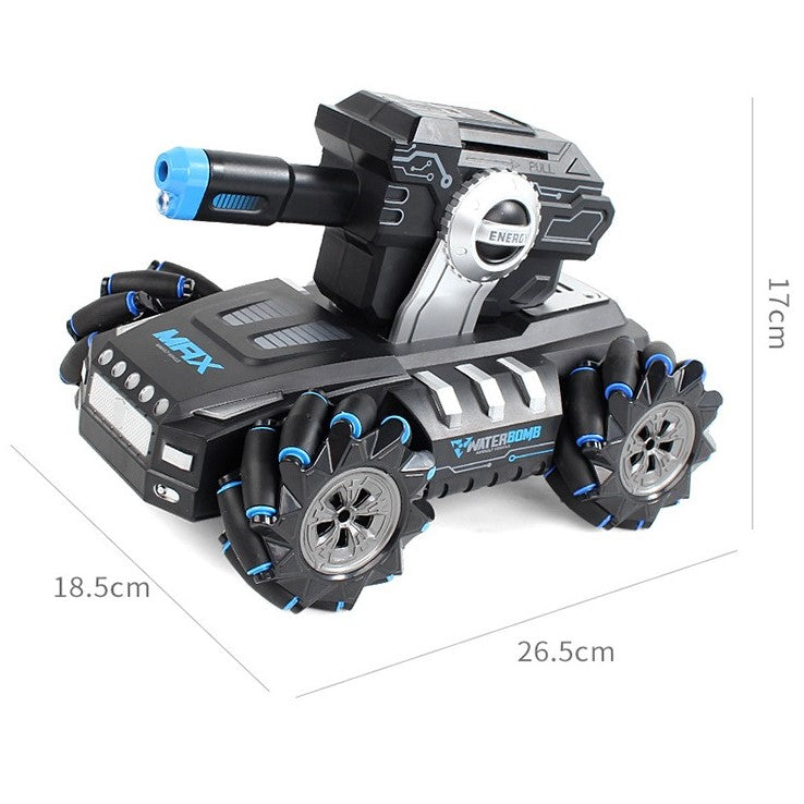 لعبة الدبابة العسكرية بتردد 2.4 جيجا هرتز يمكنها إطلاق قنبلة مائية مع ساعة تحكم عن بعد بالإيماءات