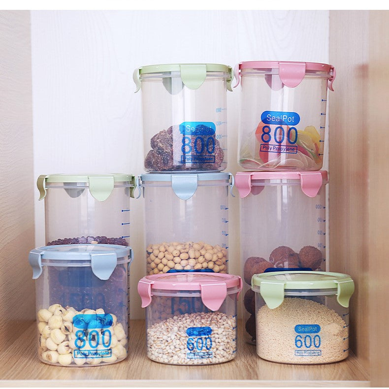 طقم علب تخزين طعام محكم الإغلاق مكون من 4 قطع