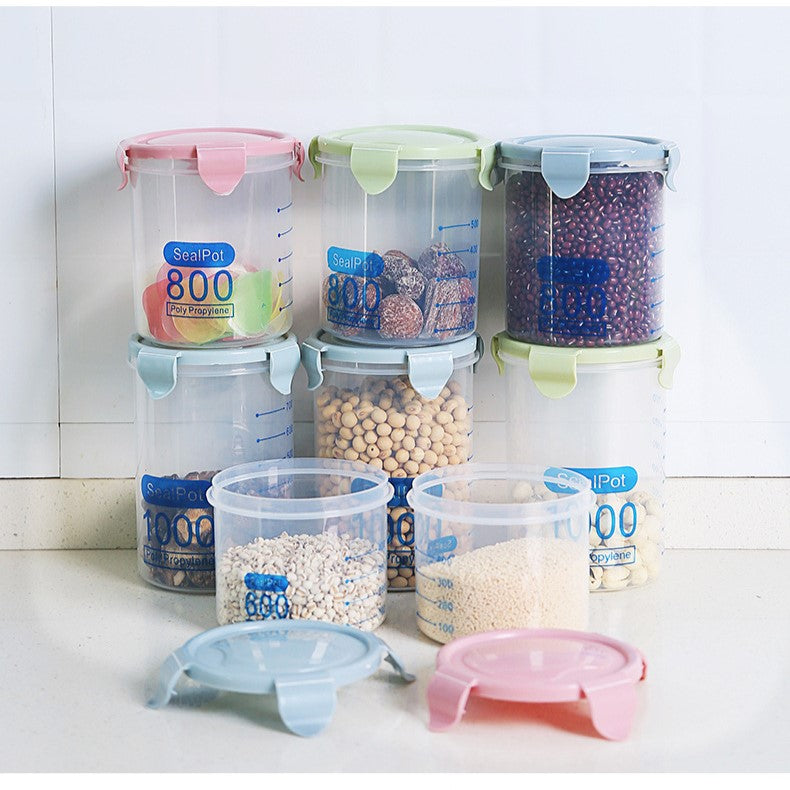 طقم علب تخزين طعام محكم الإغلاق مكون من 4 قطع