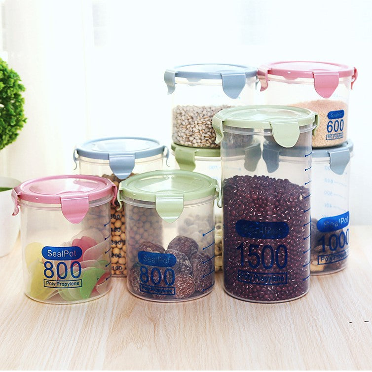 طقم علب تخزين طعام محكم الإغلاق مكون من 4 قطع