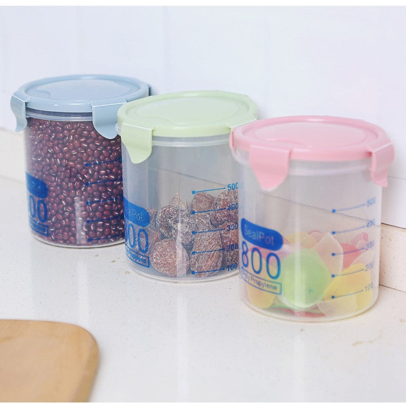 طقم علب تخزين طعام محكم الإغلاق مكون من 4 قطع