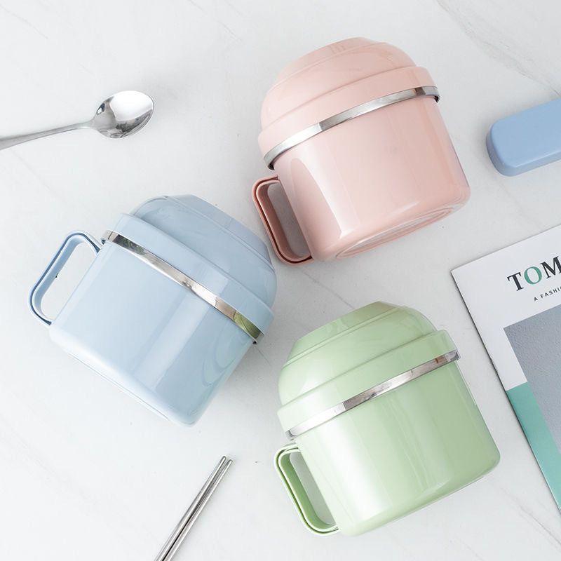 صندوق طعام عازل للحرارة من الفولاذ المقاوم للصدأ ومضاد للبكتيريا