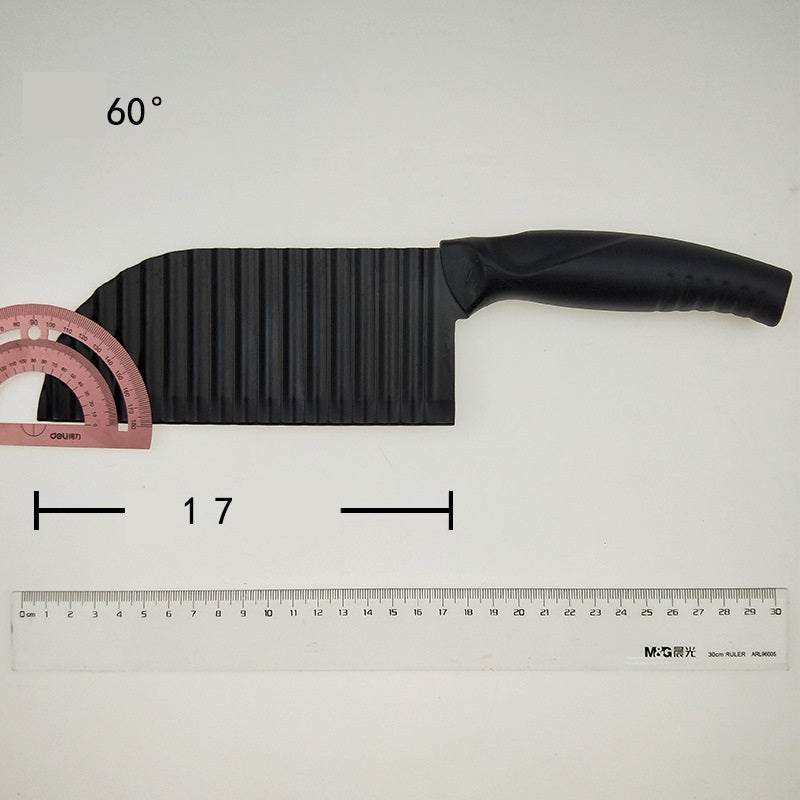 طقم سكاكين بطاطس ستانلس ستيل مكون من 2 سكين مموجتين ومقشرة، طقم 3قطع