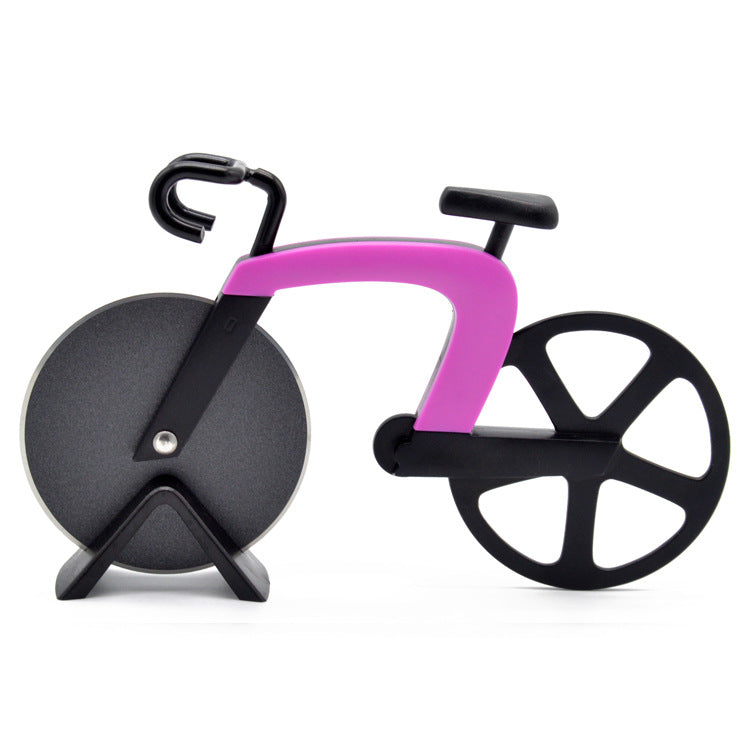 قطاعة بيتزا مع عجلات من الفولاذ المقاوم للصدأ غير لاصق