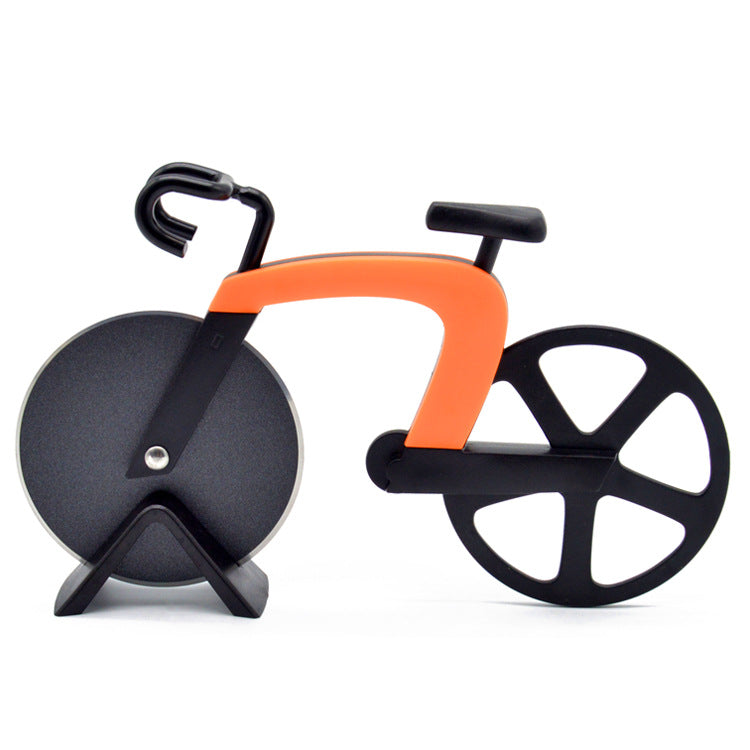 قطاعة بيتزا مع عجلات من الفولاذ المقاوم للصدأ غير لاصق