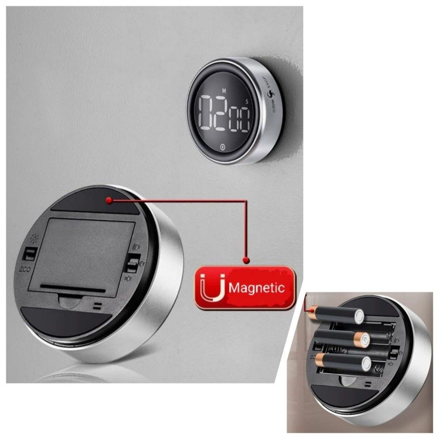 مؤقت مطبخ مغناطيسي رقمي  SSGP مع منبه