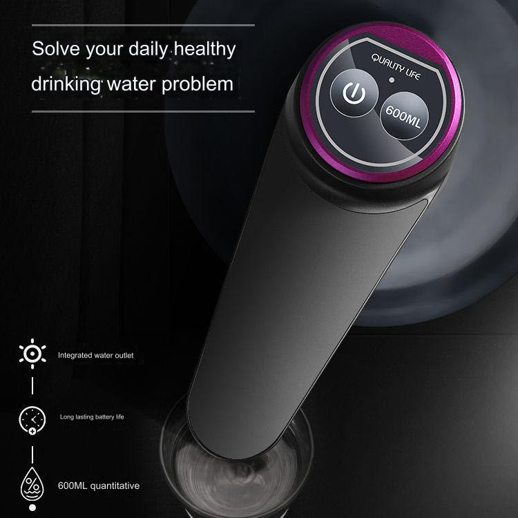 مضخة زجاجة مياه كهربائية محمولة ذكية تعمل بشحن USB