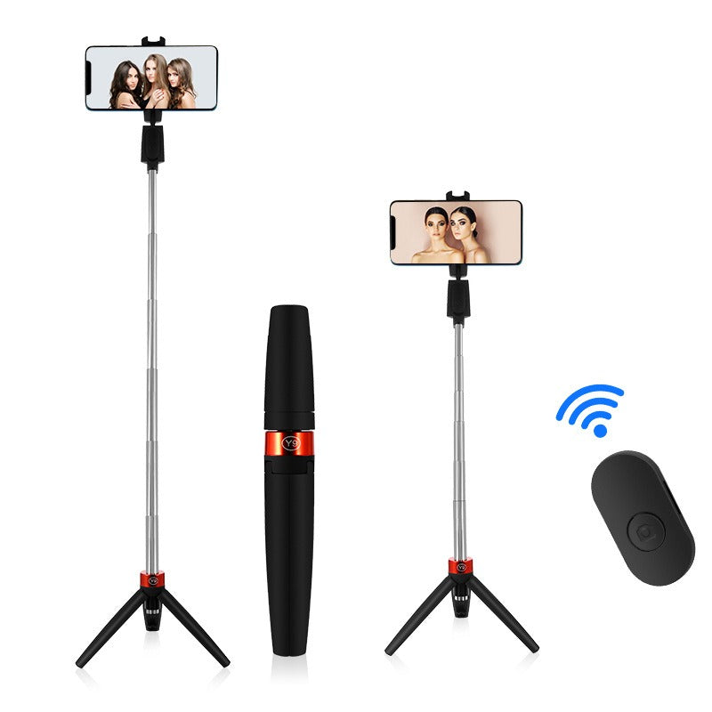 حامل موبايل محمول صغير ومرن، حامل لاسلكي ثلاثي القوائم للموبايل، سيلفي ستيك