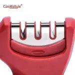 مسن سكاكين المطبخ متعددة الوظائف بثلاث فتحات Cookstyle