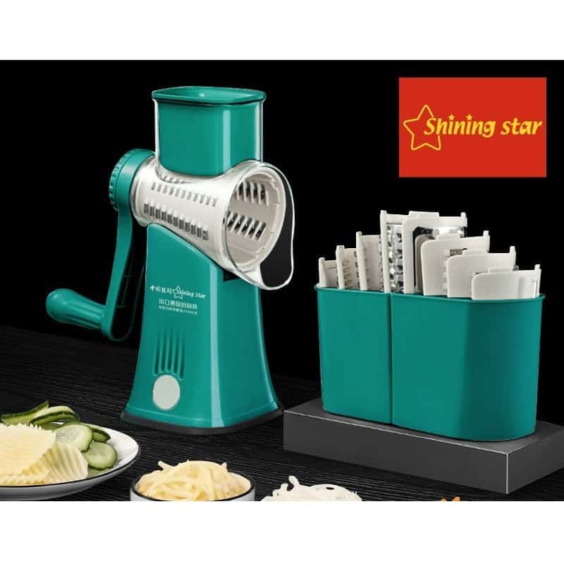 ماكينة تقطيع الخضروات متعددة الوظائف، تتكون من 8 قطع