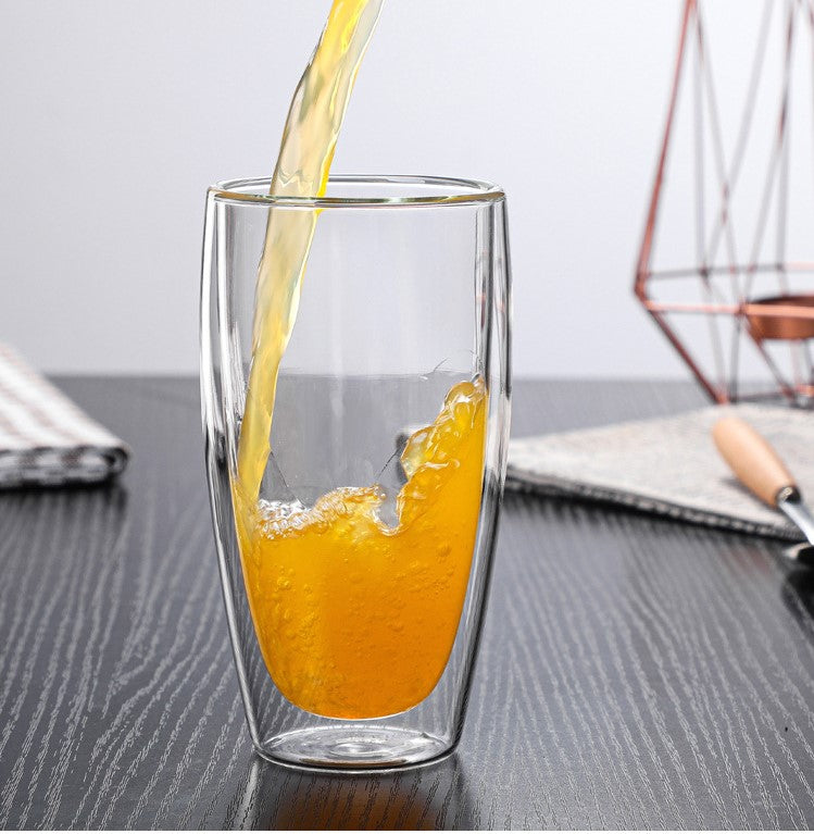 كوب زجاجي مزدوج الطبقة، دبل جلاس بسعة 320 مل