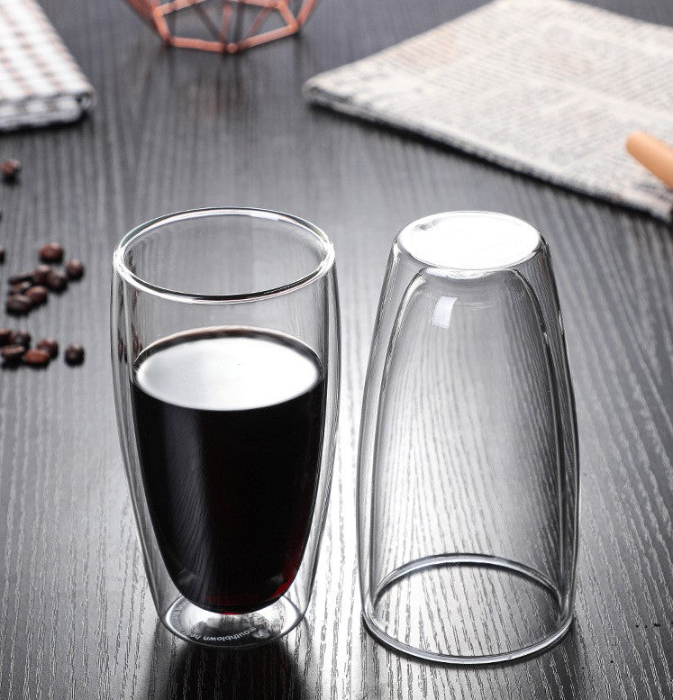 كوب زجاجي مزدوج الطبقة، دبل جلاس بسعة 320 مل