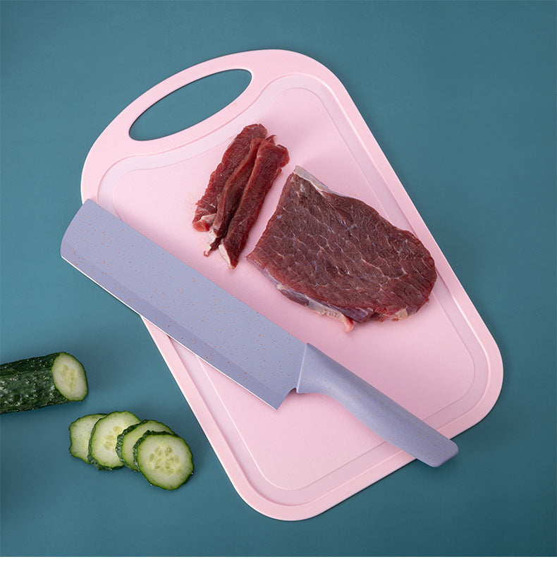 طقم سكاكين مطبخ ملون من الفولاذ المقاوم للصدأ، مكون من 6 قطع