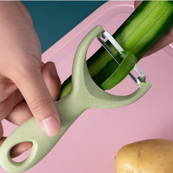 طقم سكاكين مطبخ ملون من الفولاذ المقاوم للصدأ، مكون من 6 قطع