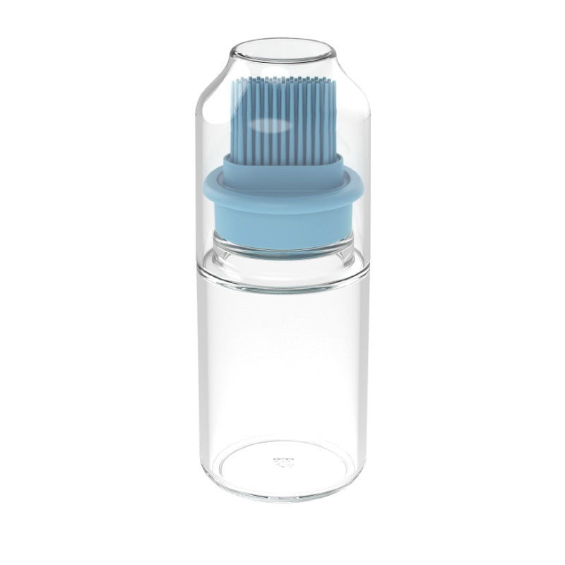 زجاجة زيت برأس فرشاة من السيليكون لتوزيع الزيت مع غطاء مقاوم للغبار - بسعة 150 مل