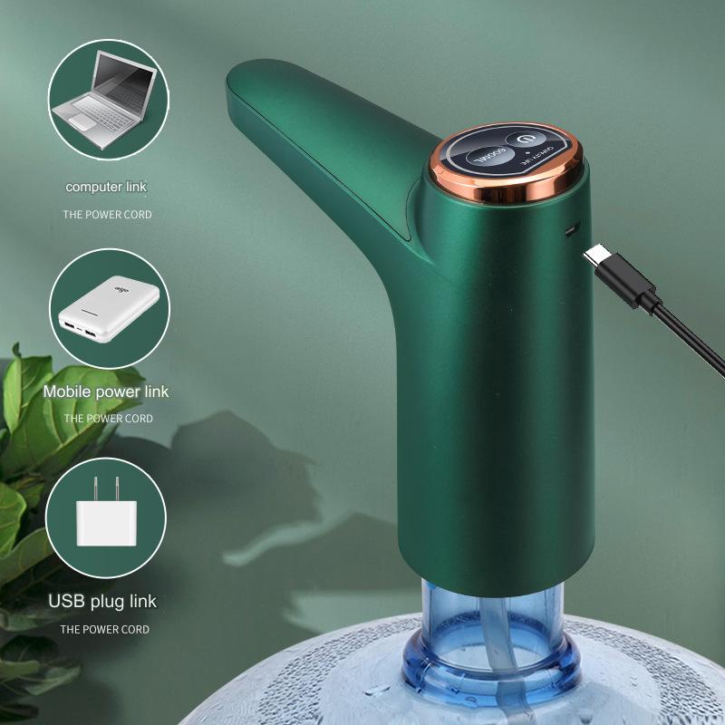 مضخة زجاجة مياه كهربائية محمولة ذكية تعمل بشحن USB