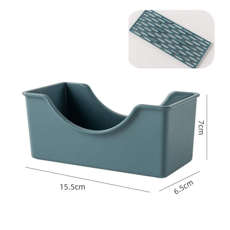 مجموعة أطباق مربعة للوجبات الخفيفة مكون من 8 قطع، مع حامل للأطباق