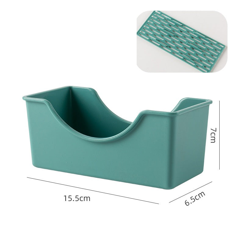 مجموعة أطباق مربعة للوجبات الخفيفة مكون من 8 قطع، مع حامل للأطباق