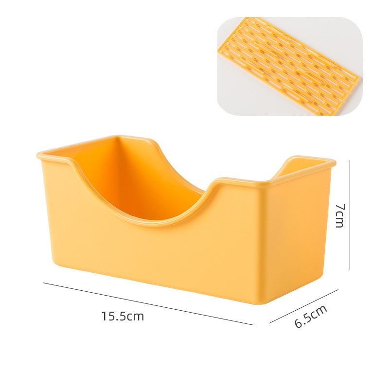 مجموعة أطباق مربعة للوجبات الخفيفة مكون من 8 قطع، مع حامل للأطباق