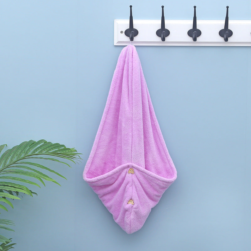 قبعة تجفيف الشعر الملفوفة ، فوطة ماصة لتجفيف الشعر، فوطة سحرية لتجفيف الشعر، فوطة تجفيف الشعر من المايكروفايبر ، فوطة حمام لتجفيف الشعر