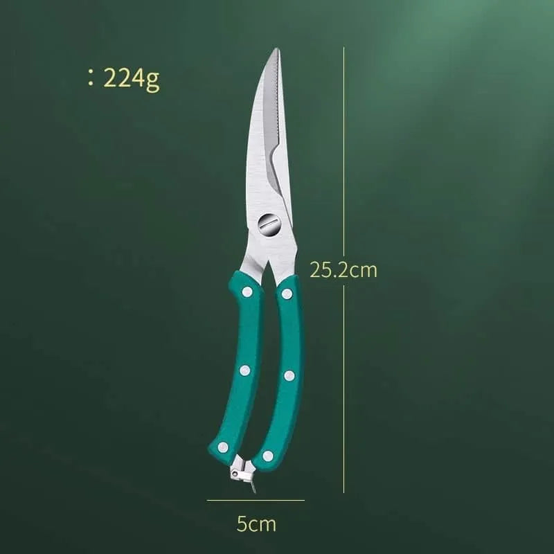 مقص مطبخ متعدد الوظائف من الفولاذ المقاوم للصدأ