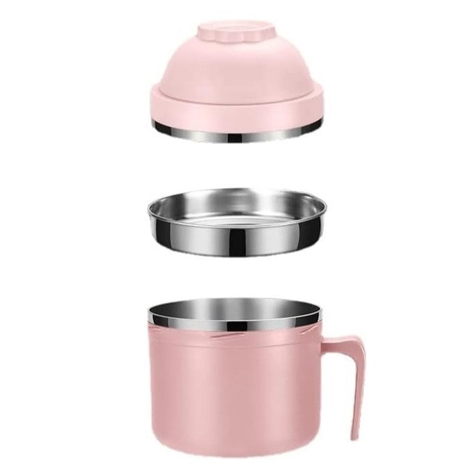 صندوق طعام عازل للحرارة من الفولاذ المقاوم للصدأ ومضاد للبكتيريا