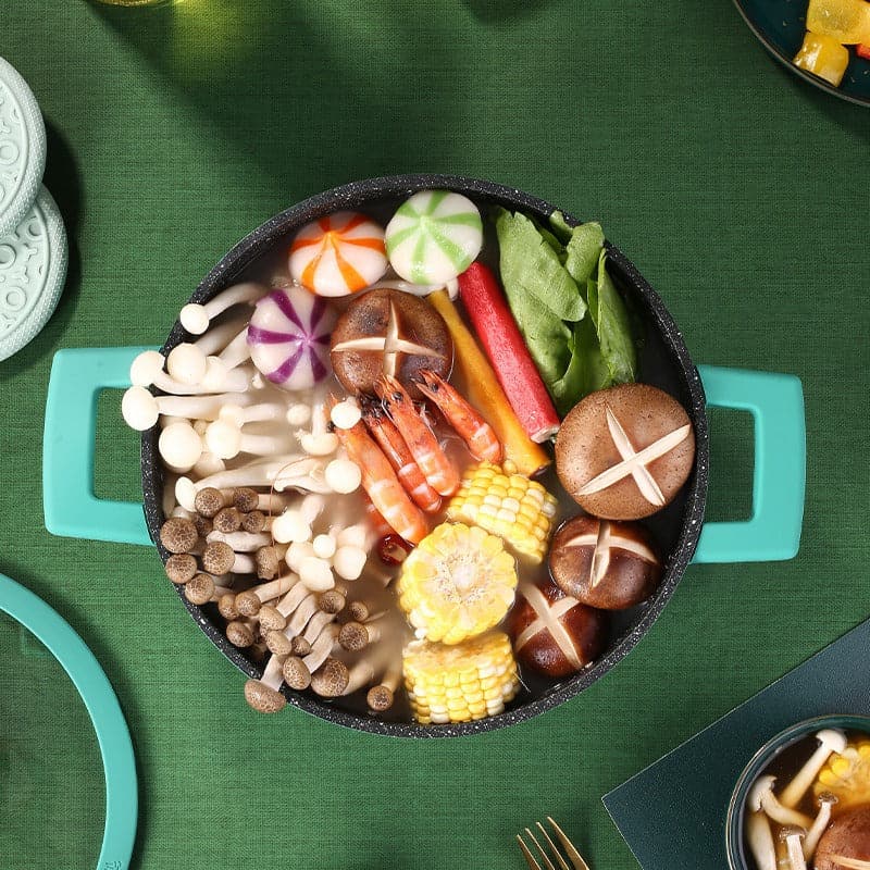 حلة جيرانيت غير قابلة للإلتصاق عالية الجودة غير قابلة لتغيير اللون 304 SSGP