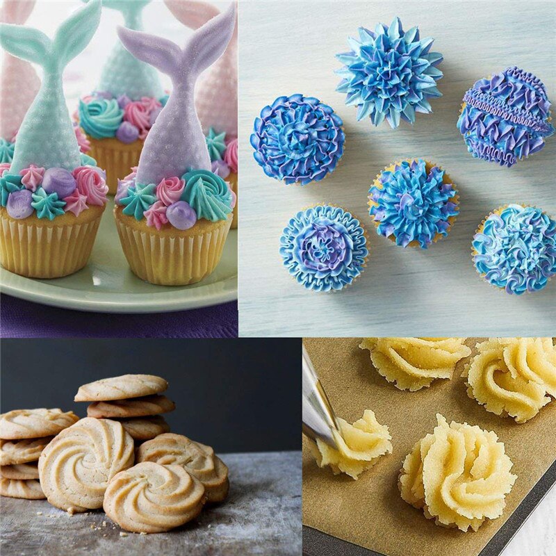 أداة تزيين الكيك المصنوعة من السيليكون القابل لإعادة الإستخدام للكب كيك وكريمة التزيين