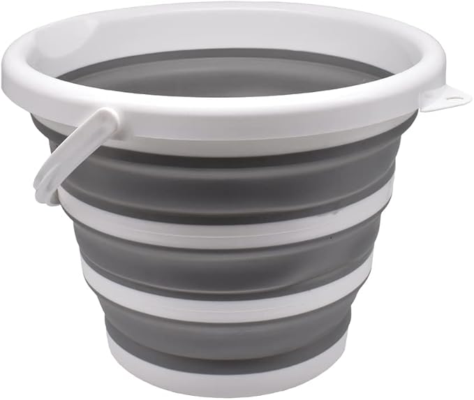 دلو بلاستيك محمول قابل للطي بسعة 10 لتر