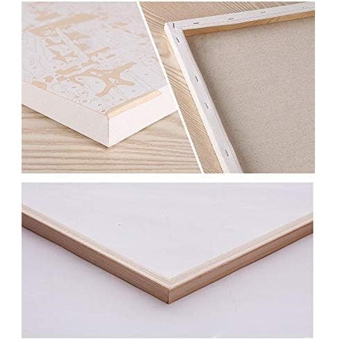 لوحة ديكورية بإطار يمكن تلوينها يدويًا منظر طبيعي، لوحة زيتية يمكن تلوينها يدويًا حسب الرقم زاهى الألوان