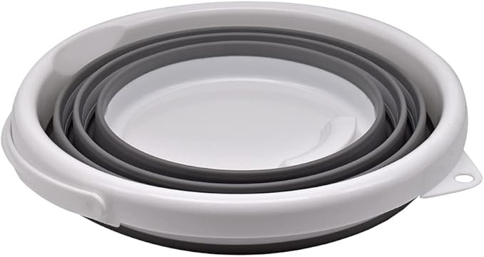 دلو بلاستيك محمول قابل للطي بسعة 10 لتر