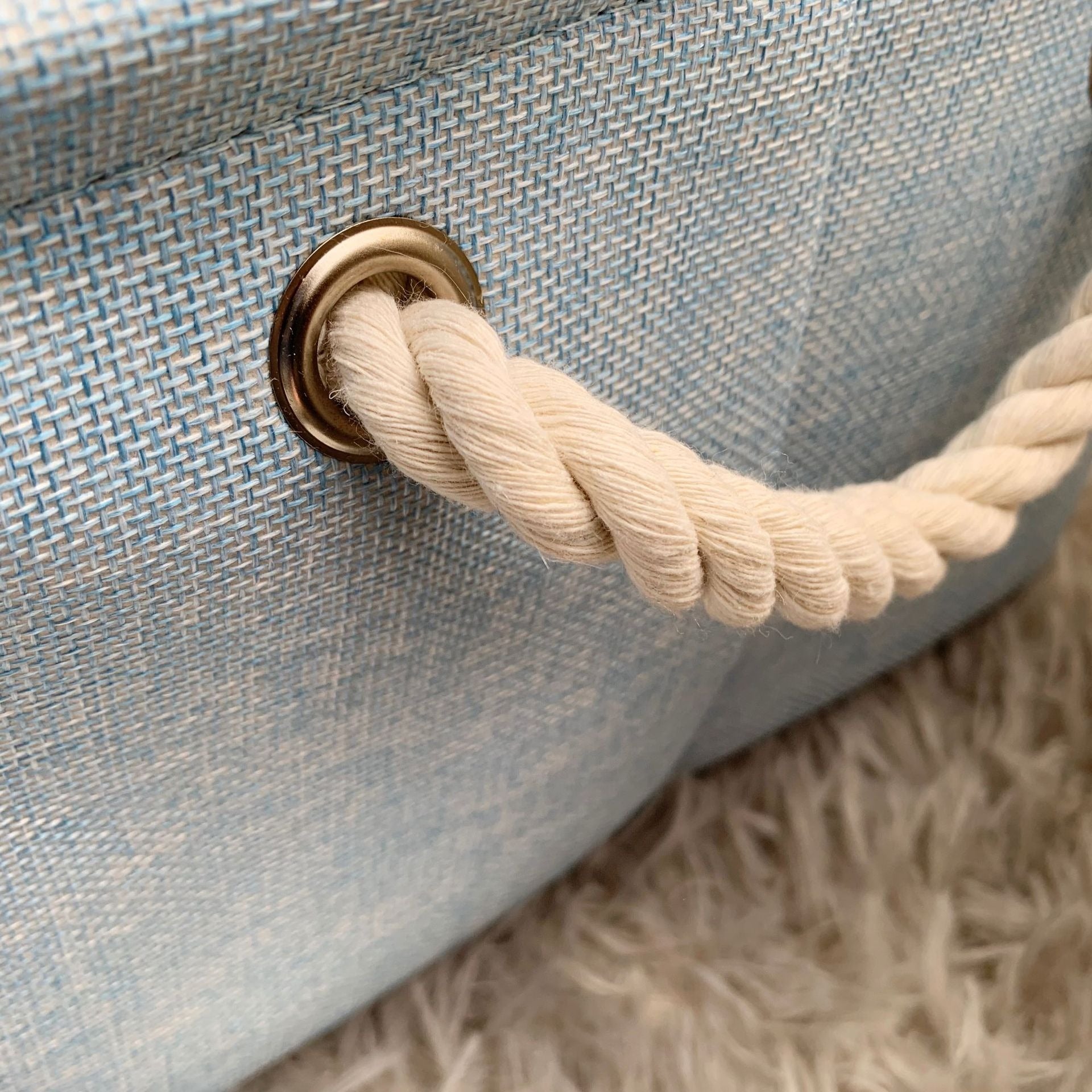 سلة تخزين قماشية مكونة من 3 قطع