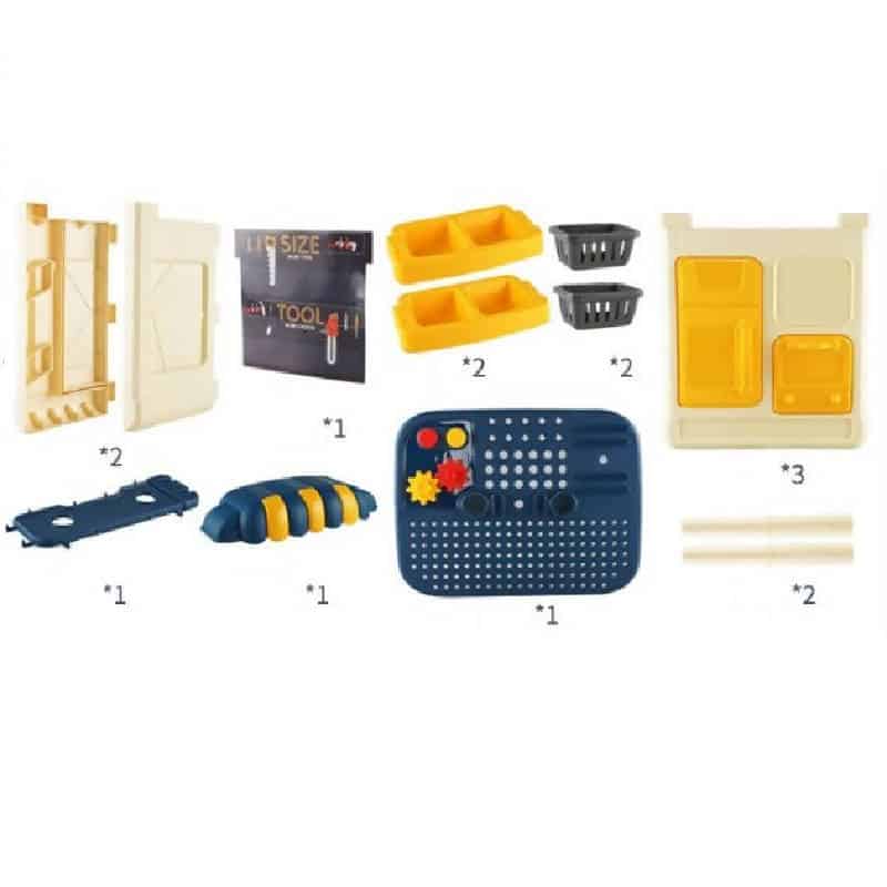 طقم أدوات مزدوجة الجوانب ومتعددة الأستخدام للأطفال