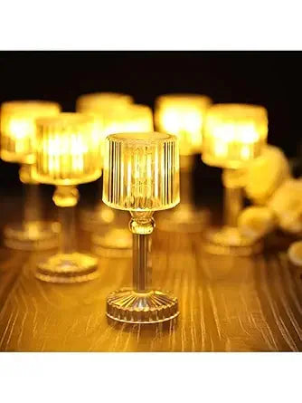 مصباح طاولة كريستال فاخر للمكتب، بجانب السرير، اضاءة محيطية LED، مصباح ماسي، ديكور منزلي