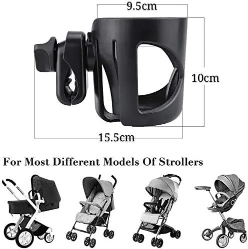 حامل أكواب سريع التركيب بلون أسود