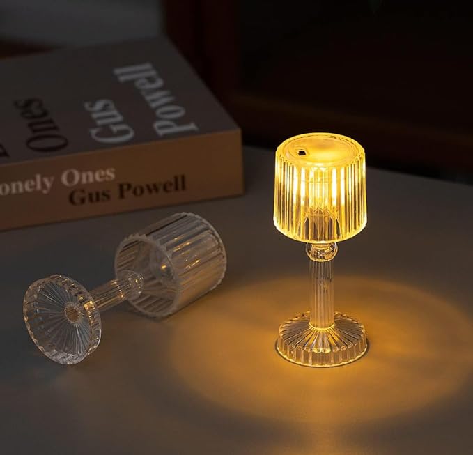 مصباح طاولة كريستال فاخر للمكتب، بجانب السرير، اضاءة محيطية LED، مصباح ماسي، ديكور منزلي