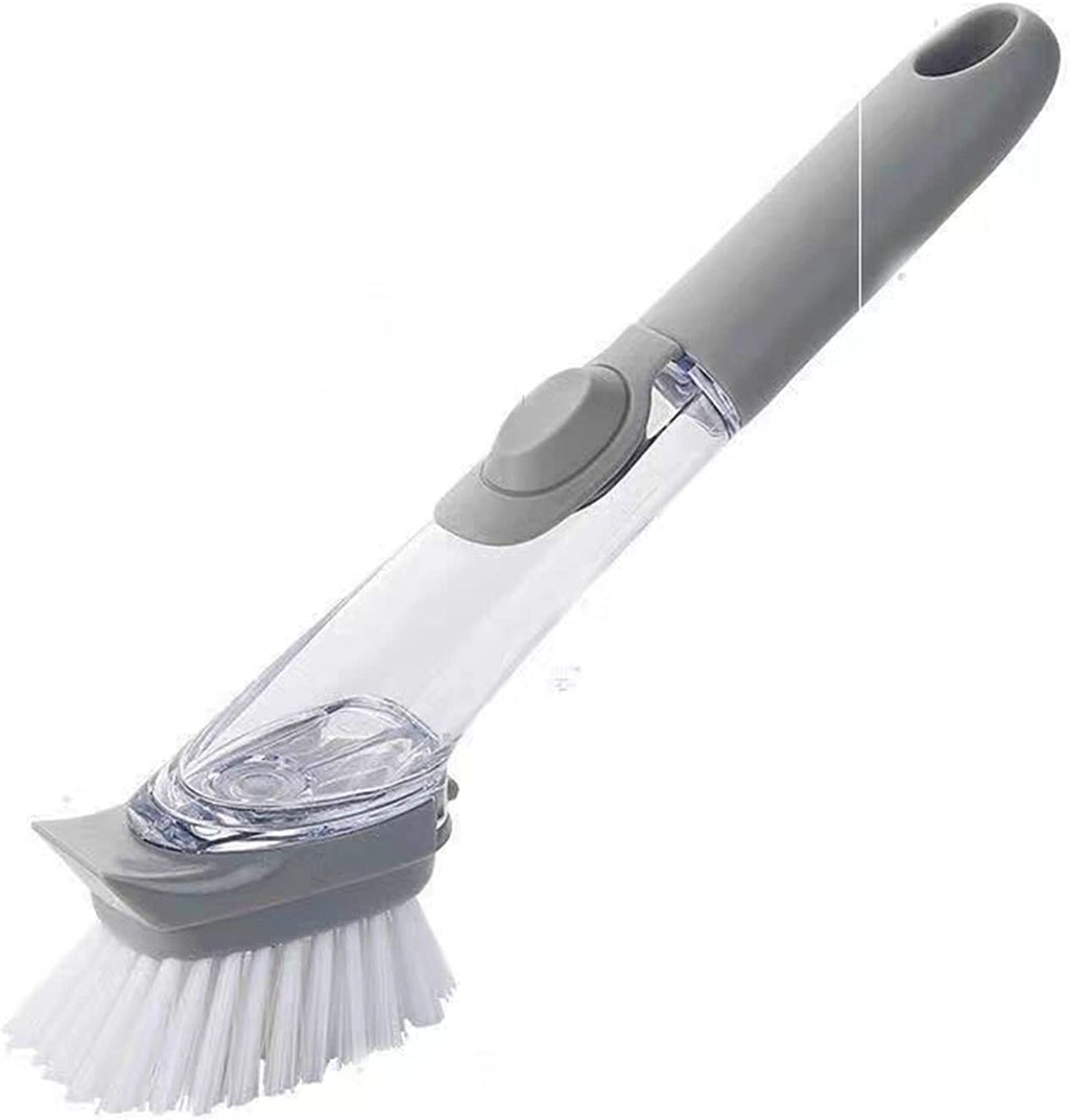 فرشاة أطباق مع موزع صابون وحامل لتنظيف حوض الأواني