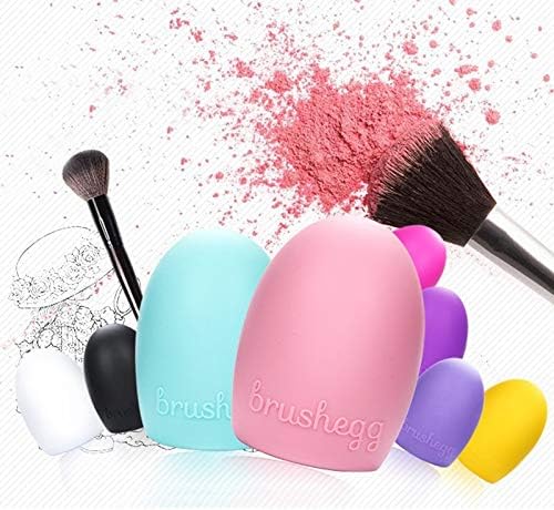 منظف مكياج , منظف فرش المكياج البيضاوي المصنوع من السيليكون