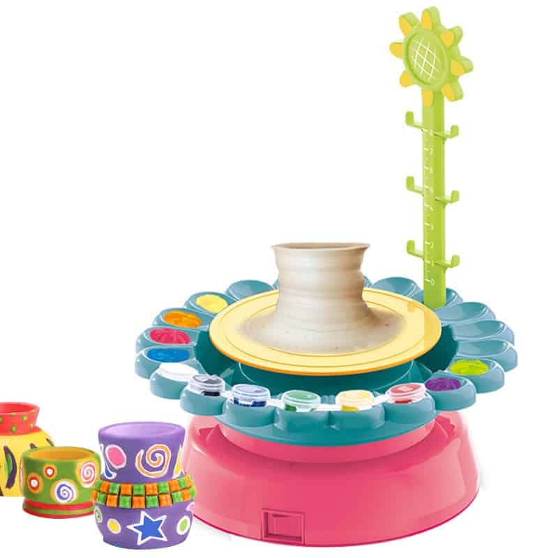 عجلة فخار كهربائية للأطفال مع كابل طاقة USB