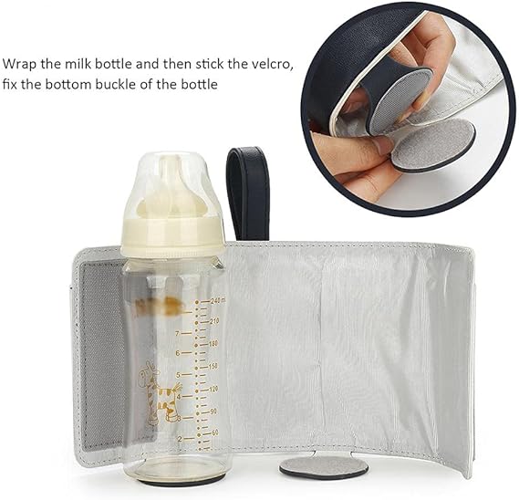حقيبة محمولة لتدفئة زجاجات الأطفال مزودة بمنفذ USB