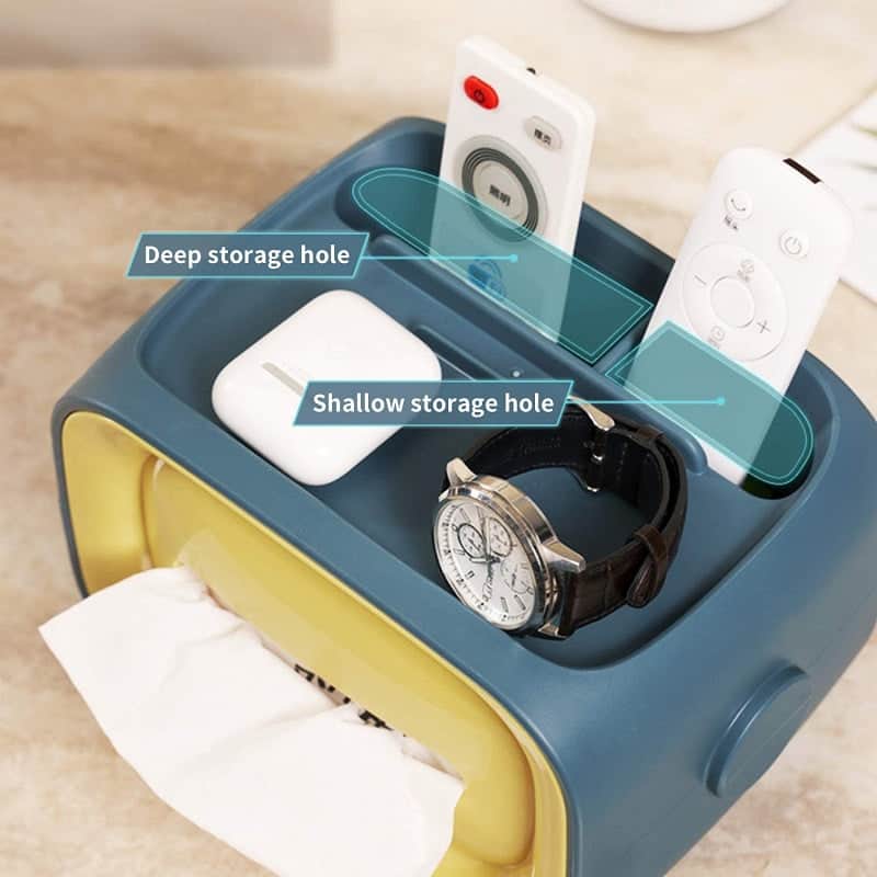 صندوق مناديل سطح المكتب متعدد الوظائف