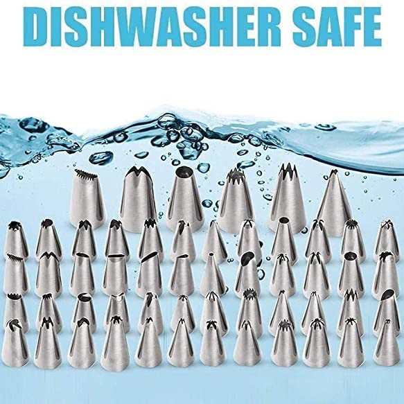 طقم مستلزمات تزيين الكيك مكون من 70 قطعة