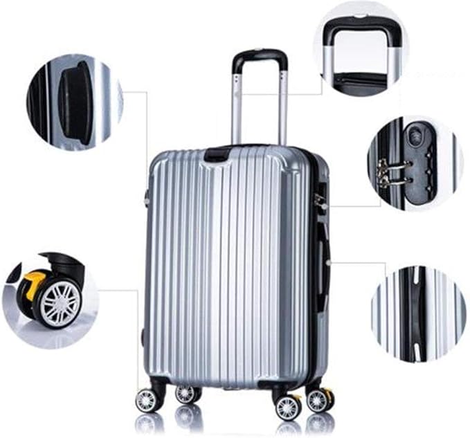 حقيبة سفر أسود خفيفة الوزن تتميز بالمرونة وسهولة الحمل بمقبض قابل للتعديل