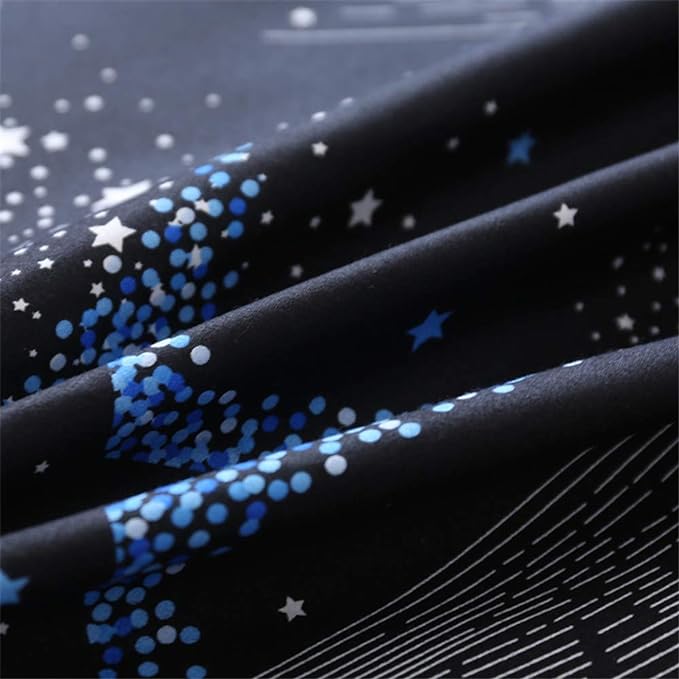 طقم ملاية أستك قطن 4 قطع - ملاية مثبته لسرير مع 1 غطاء لحاف مع 2 غطاء خدادية