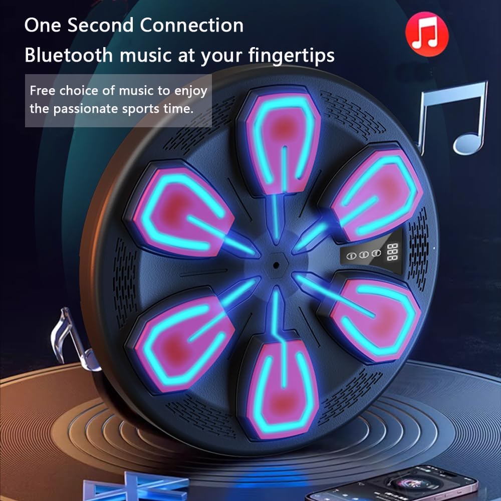 آلة ملاكمة موسيقية  - للمبتدئين والمحترفين المتمرسين على حد سواء - مناسبة للمنزل وصالة الألعاب الرياضية والإستخدام الداخلي والخارجي